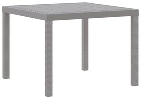 vidaXL Σέτ φαγητού για κήπο 3 pcs Ανοιχτό γκρι Rattan Polt