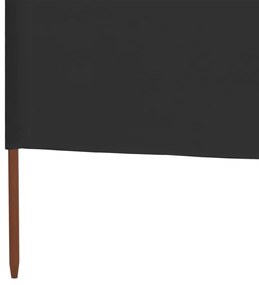 vidaXL Προστατευτικό Αέρα με 3 Πάνελ Ανθρακί 400 x 160 εκ. Υφασμάτινο