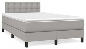 ΚΡΕΒΑΤΙ BOXSPRING ΜΕ ΣΤΡΩΜΑ ΑΝΟΙΧΤΟ ΓΚΡΙ 120X190 ΕΚ. ΥΦΑΣΜΑΤΙΝΟ 3269751