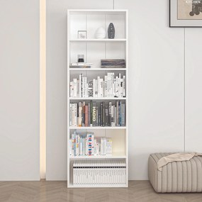 Βιβλιοθήκη Λευκό ALOSA 60x20x176
