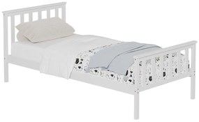 Intrahome ΚΡΕΒΑΤΙ GIMLY .03 ΜΑΣΙΦ ΞΥΛΟ ΠΕΥΚΟΥ ΣΕ ΛΕΥΚΟ ΓΙΑ ΣΤΡΩΜΑ 190x90εκ. intraho-1610891