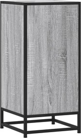 vidaXL Ραφιέρα Γκρι Sonoma 35,5x35x76 εκ. Επεξ. Ξύλο + Μέταλλο