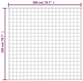 vidaXL Κουβέρτα Βαρύτητας Μπλε 200 x 200 εκ. 9 κ. Υφασμάτινη