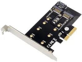 POWERTECH κάρτα επέκτασης 4x PCIe σε M.2 B &amp; M Key ST59