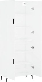 vidaXL Ντουλάπι Λευκό 69,5x34x180 εκ. από Επεξεργασμένο Ξύλο