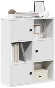 vidaXL Βιβλιοθήκη Λευκή 60x24x76,5 εκ. από Επεξεργασμένο Ξύλο