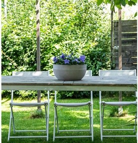 Βάζο Λουλουδιών Garden ID Γκρι 35 x 16 cm