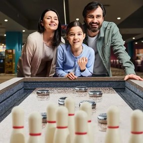 VEVOR 274,3 cm Shuffleboard Table 2 in 1 Shuffleboard and Bowling Combo Set