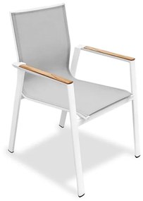Aspen Armchair Alu White  metax-01-00-2677 διάστ.67.0000 x 57.5000 x 88.0000