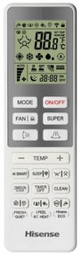 Κλιματιστικό Inverter Hisense Energy Pro + QG25XV0E, 9000 BTU, 14 m2, A+++/A+++, Wi-Fi, Φωνητικός έλεγχος, φίλτρο 4in1, Λευκό