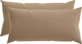 vidaXL Κάλυμμα Μαξιλαριού 2 τμχ. HEERLEN Taupe 40 x 80 cm Πολυεστέρας