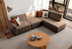 Corner Sofa S-Loft Right - Brown Brown