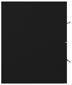 vidaXL Ντουλάπι Νιπτήρα Μαύρο 100 x 38,5 x 48 εκ. από Επεξ. Ξύλο