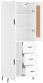 vidaXL Ντουλάπι Λευκό 69,5x34x180 εκ. από Επεξεργασμένο Ξύλο