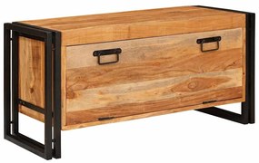 vidaXL Ντουλάπα Παπουτσιών Καφέ 90 x 38 x 45 εκ. Μασίφ ξύλο ακακίας