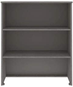 vidaXL Πάνω Μέρος Ντουλαπιού HAMAR Αν. Γκρι 85x35x100 εκ. Μασίφ Πεύκο