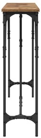 vidaXL Τραπέζι κονσόλας Παλιό Ξύλο 140 x 23 x 75 cm
