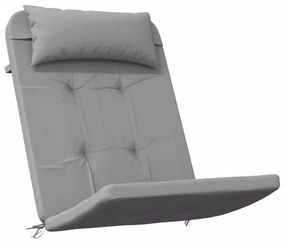 vidaXL Μαξιλάρια Καρέκλας Adirondack 2 τεμ. Γκρι από Ύφασμα Oxford