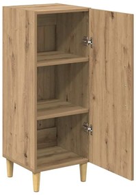 vidaXL Πλαϊνό γραφείο artisan δρυς 34,5 x 34 x 90 εκ.