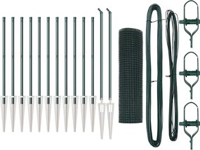 vidaXL Στύλος Περιφράξεων Πράσινο 25 x 0,4 μ (12 x 12 mm δικτύωση)