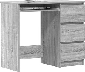 vidaXL Γραφείο Γκρι Sonoma 90x45x76 εκ. από Επεξεργασμένο Ξύλο