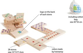 Ξύλινο Παιχνίδι Bs Toys Domino