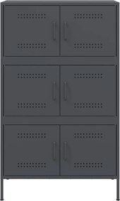 vidaXL Ντουλάπι Ανθρακί 68x39x113 εκ. από Ατσάλι
