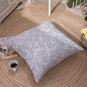 Μαξιλαροθήκη Διακοσμητική Δαπέδου Varese 05 Blue Teoran 65Χ65 Βαμβάκι-Πολυέστερ