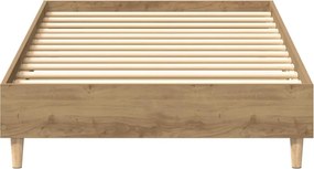 vidaXL Πλαίσιο κρεβατιού χωρίς στρώμα Artisan Oak 90x200 cm