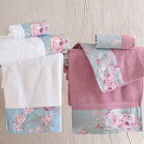 Πετσέτες Μπάνιου (Σετ 3τμχ) Rythmos Springtime 500gsm Λευκό ΣΥΣΚΕΥΑΣΙΑ ΚΟΥΤΙ