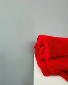 Βελουτέ Κουβέρτα Fleece Μετρίου Πάχους Arctic Καναπέ 120x160cm Κόκκινο