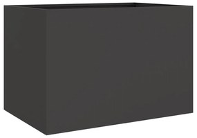 vidaXL Ζαρντινιέρα Μαύρη 62x30x29 εκ. από Χάλυβα