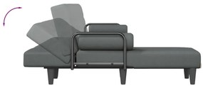 vidaXL Καναπές Κρεβάτι Γωνιακός Σκ. Γκρι 260x140x70 εκ. Υφασμάτινος