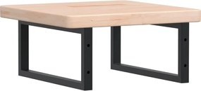 vidaXL Ράφι Νιπτήρα Τοίχου από Ατσάλι / Μασίφ Ξύλο Δρυός