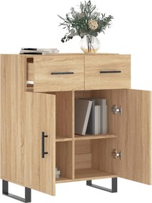 vidaXL Ντουλάπι Sonoma Δρυς 69,5 x 34 x 90 εκ. από Επεξεργασμένο Ξύλο