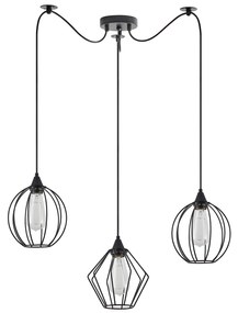 SE21-BL-B10-BL3-GR12 ADEPT FLEX Black Metal Grid Pendant+ HOMELIGHTING 77-8954