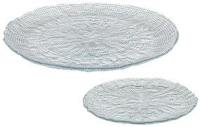 Σετ Πάστας Με Πιατέλα Kanvas (Σετ 7Τμχ) 80.260.35 Clear Cryspo Trio 7 τμχ Glass