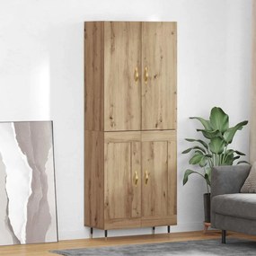 vidaXL Highboard Artisan Oak 69,5 x 34 x 180 εκ. Επεξεργασμένο ξύλο