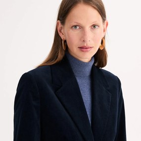 Σακάκι από κοτλέ βελούδο, ίσια γραμμή, με κουμπιά