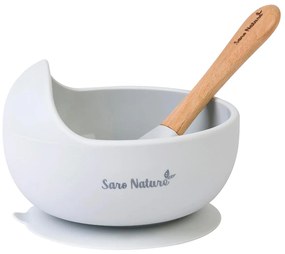 Παιδικό Σετ Φαγητού 2τμχ Saro Nordic Wave Grey 17394