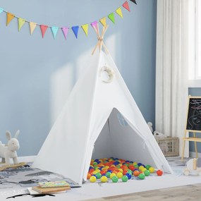 vidaXL Σκηνή Teepee για Παιδιά με Τσάντα Ροδάκινου και Μπάλες