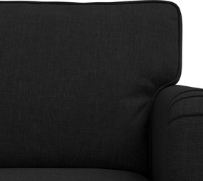 vidaXL Καναπές 180cm 2 pcs Μαύρο Μέταλλο