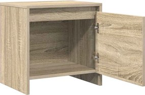 vidaXL Κομοδίνα 2 Τεμ. Sonoma Δρυς 45x34x44,5 εκ. από Επεξ. Ξύλο