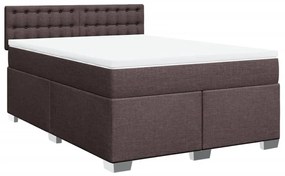 ΚΡΕΒΑΤΙ BOXSPRING ΜΕ ΣΤΡΩΜΑ ΣΚΟΥΡΟ ΚΑΦΕ 160X200 ΕΚ ΥΦΑΣΜΑΤΙΝΟ 3285956