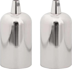 vidaXL Λαμπτήρες 2 τεμ Σατινέ Νικέλιο E27