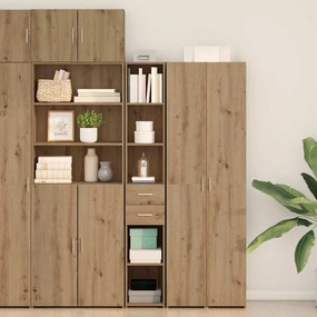 vidaXL Βιβλιοθήκη Artisan Oak 30 x 42.4 x 185.2 εκ.