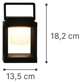 it-Lighting Ontario LED 2W 3000K Outdoor Table Lamp Black D18,2cmx13,5cm (80100311)