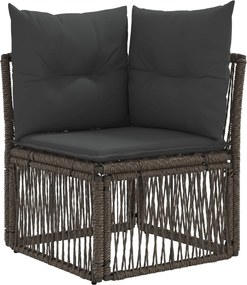 vidaXL Σετ Καναπέ Κήπου 8 pcs Γκρι συνθετικό ρατάν