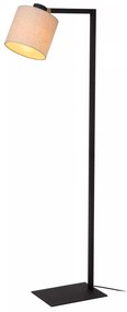 Φωτιστικό Επιδαπέδιο Lucide 03750-81-30 LESLEY Μαύρο Ματ (Black Mat)|Μπεζ/Κρεμ (Beige/Creme)