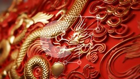 Intra Συλλεκτικό Ξύλινο Παζλ Plywood 4mm - Έργο τέχνης Red and Gold Dragon Σε Ξύλινο Κουτί - Διαστάσεις Puzzle: 10x10 cm – 25 κομμάτια